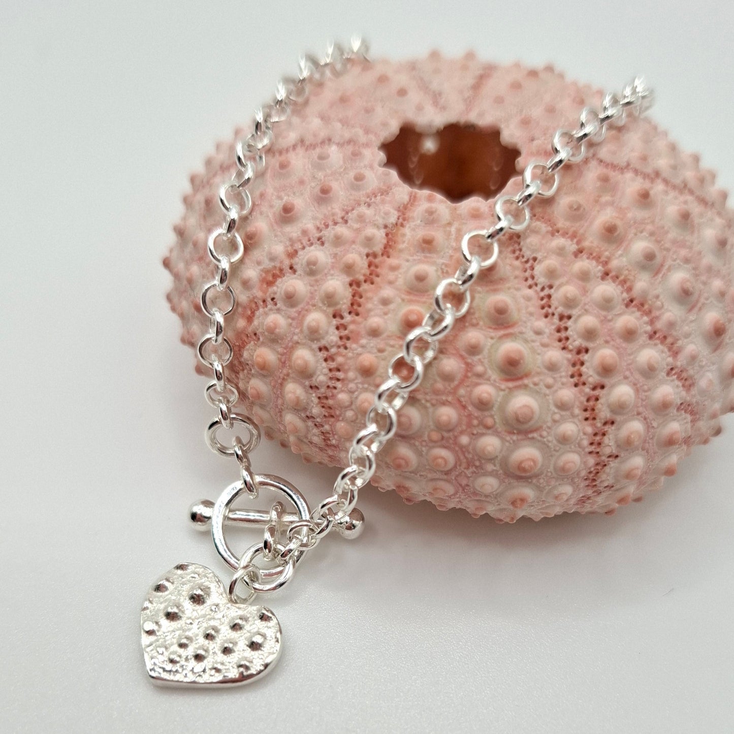 Sea Urchin Heart Toggle Bracelet