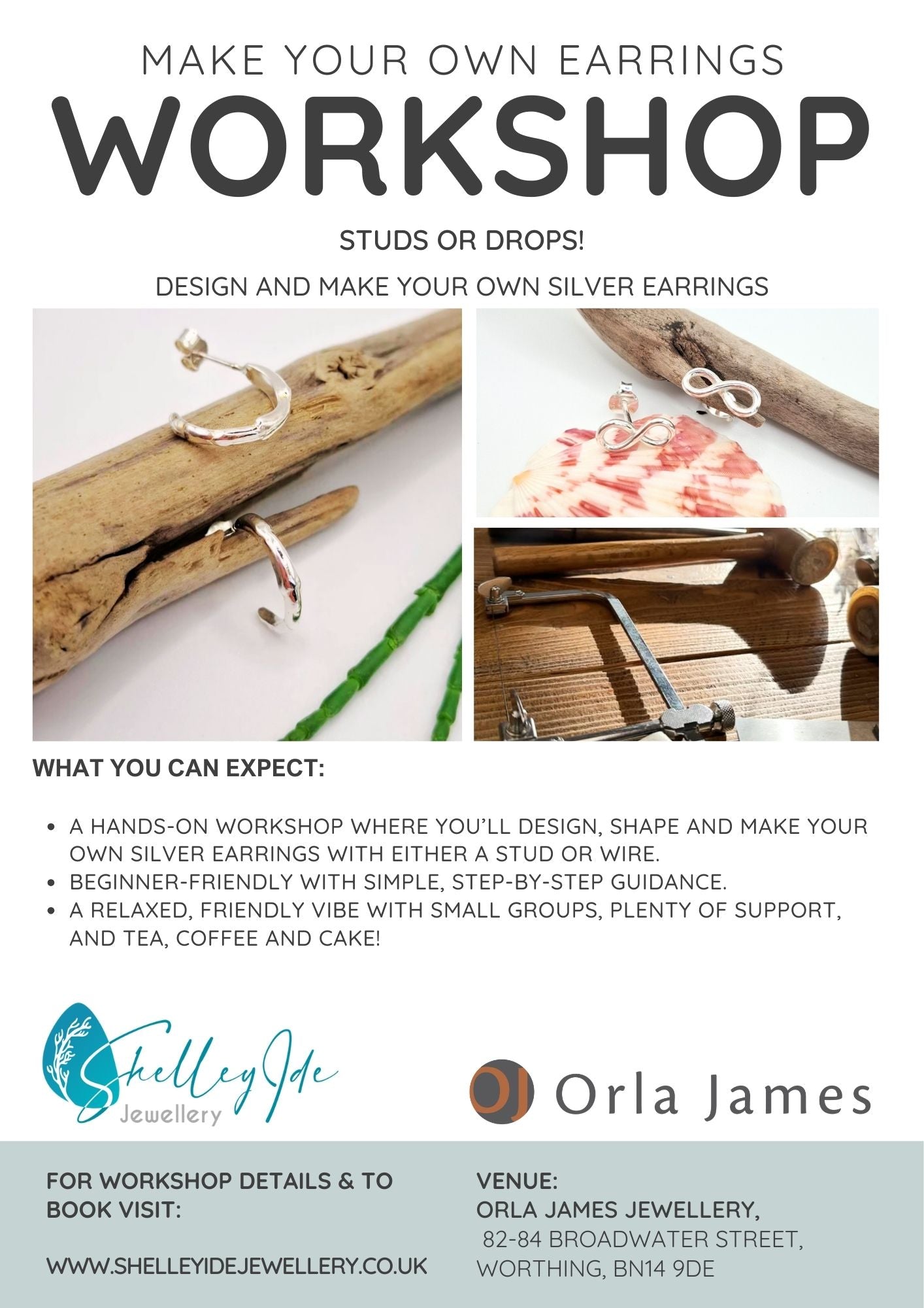 Silver Earring Workshop - Shelley Ide Jewellery