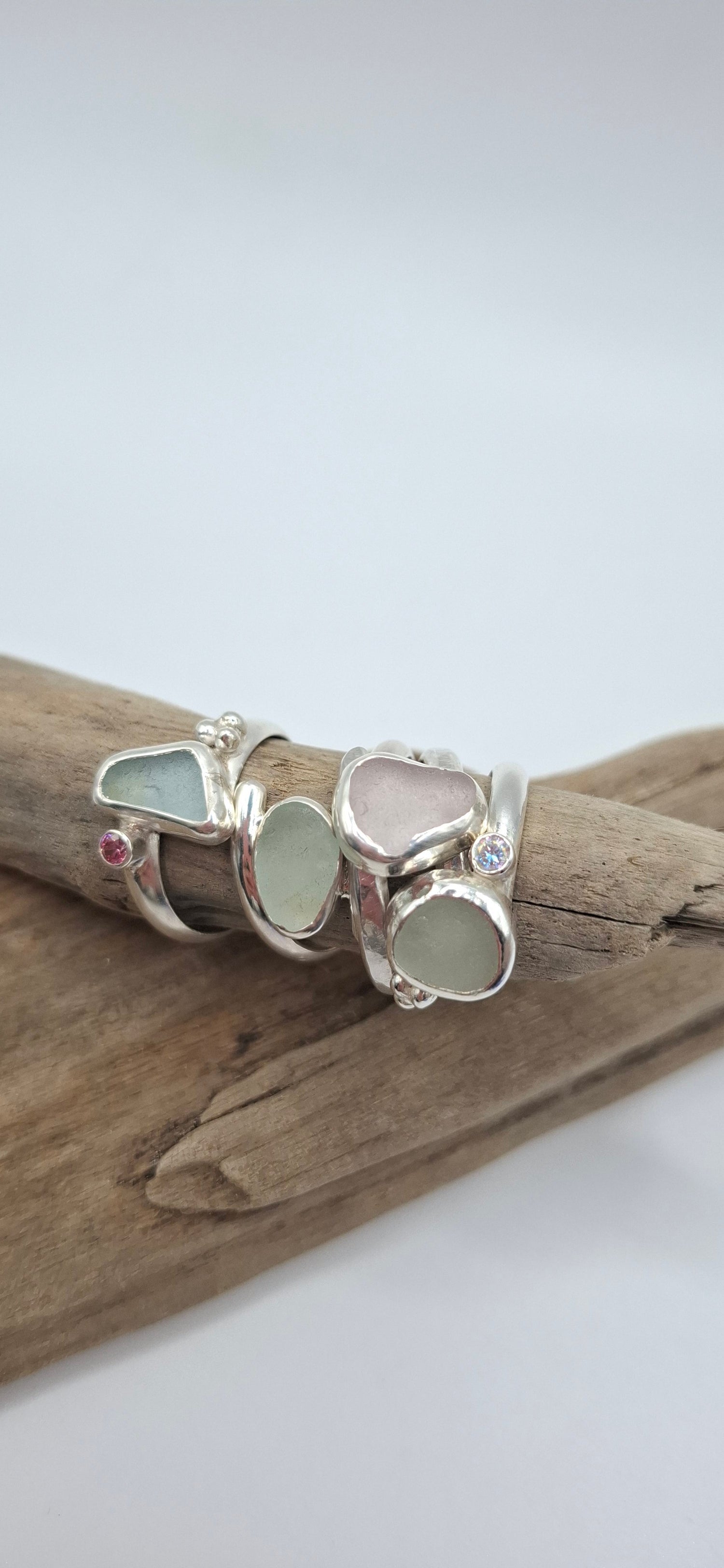 Seaglass in Silver