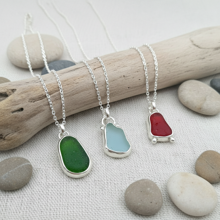 Seaglass in Silver