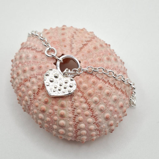 Sea Urchin Heart Toggle Bracelet