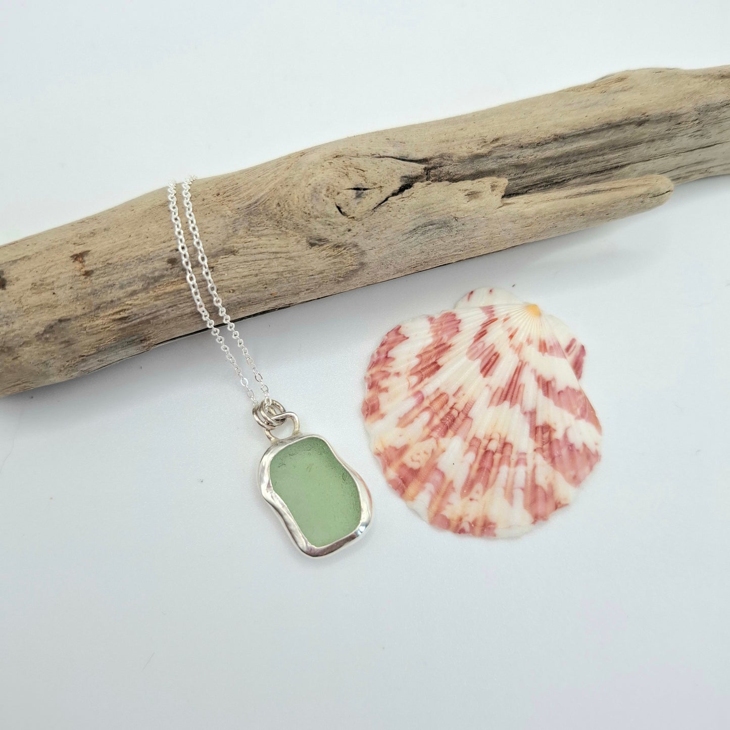 Channel Islands Green Seaglass Pendant