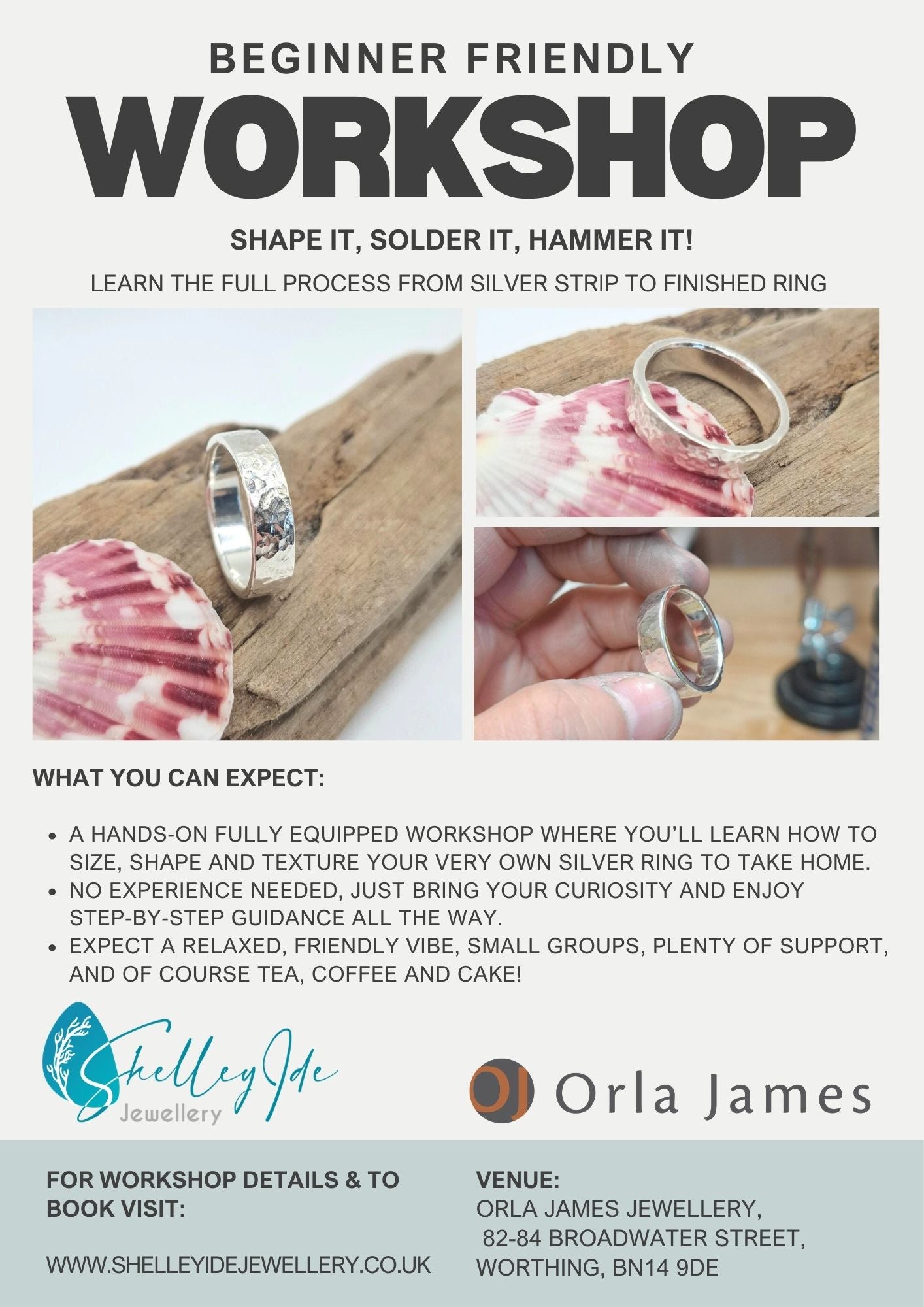 Silver Ring Workshop - Shelley Ide Jewellery