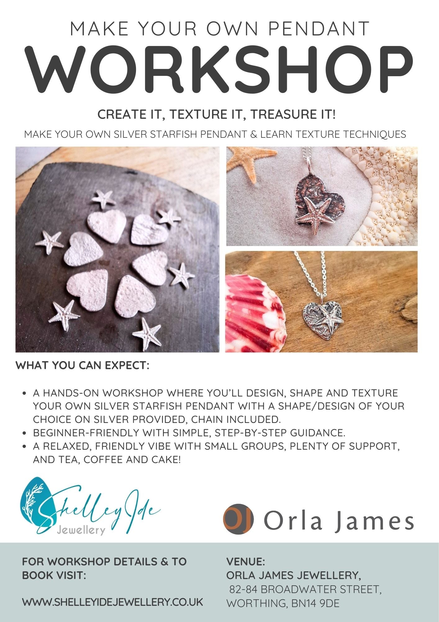Silver Pendant Jewellery Workshop - Shelley Ide Jewellery