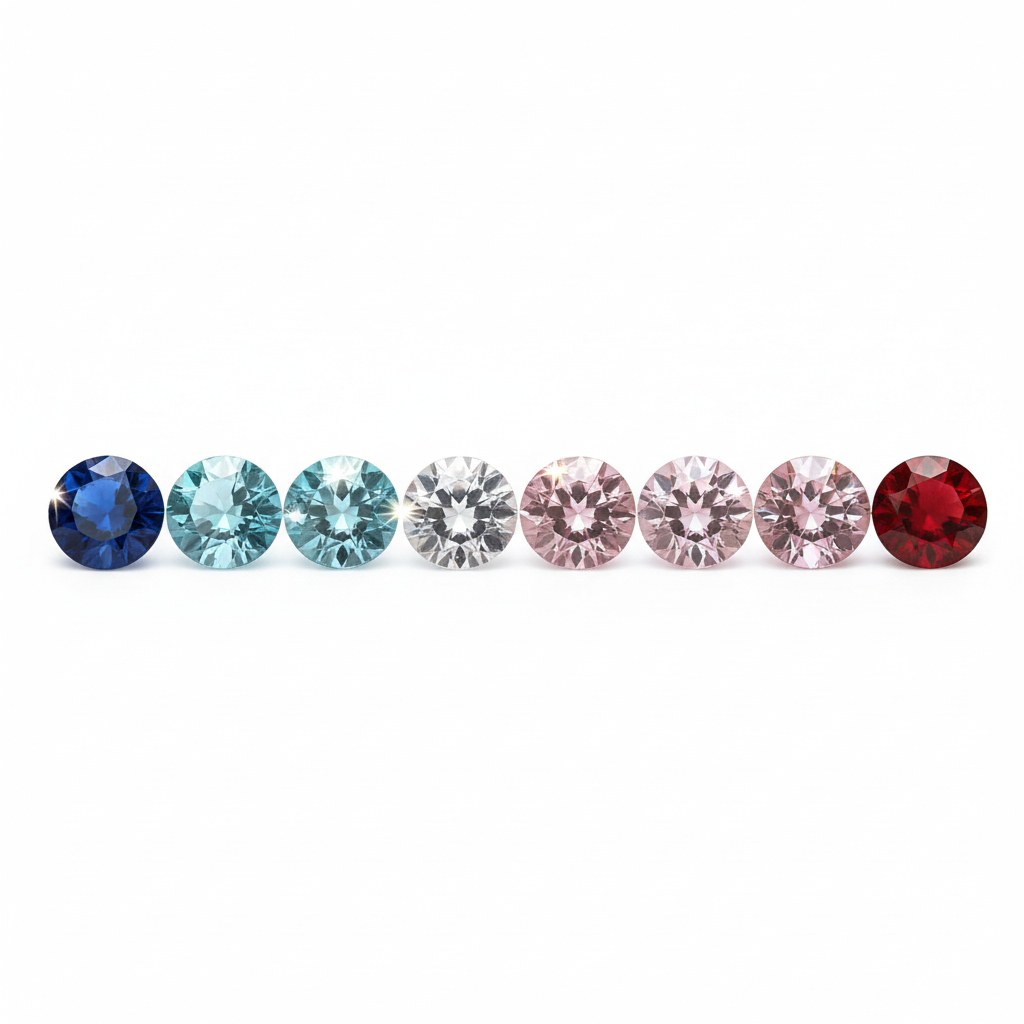 Birthstones Pure White Background